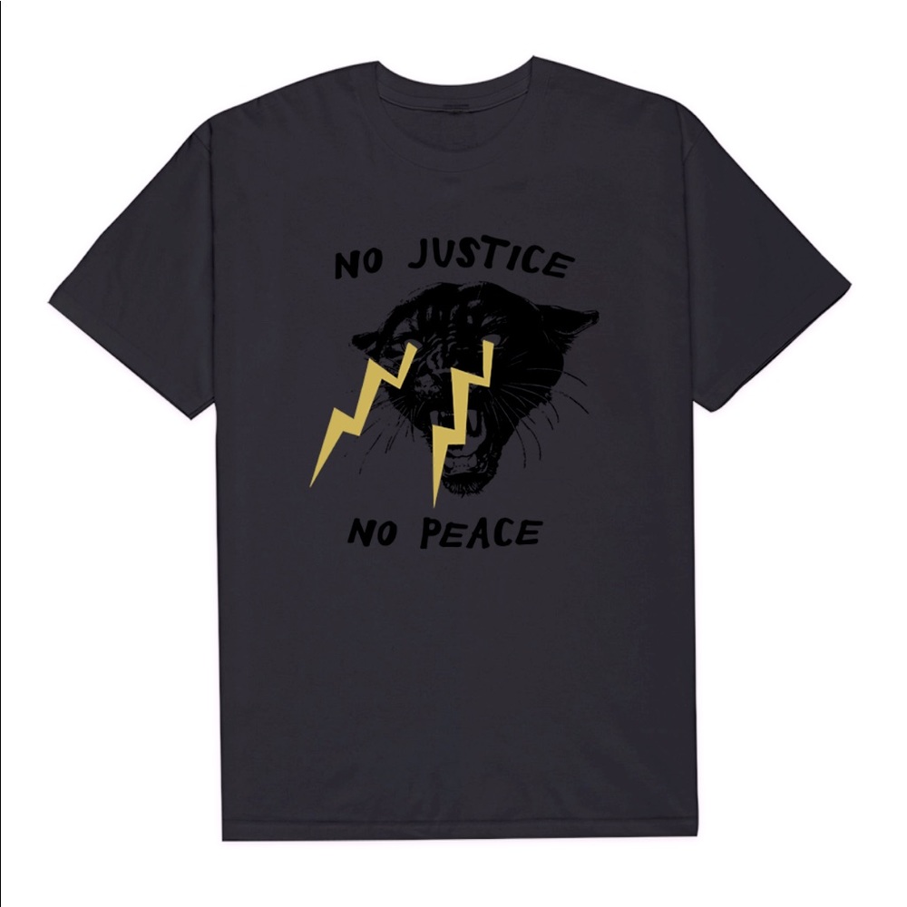 No Justice No Peace graphic t-shirt
